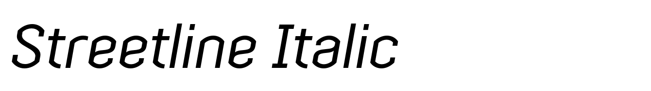 Streetline Italic